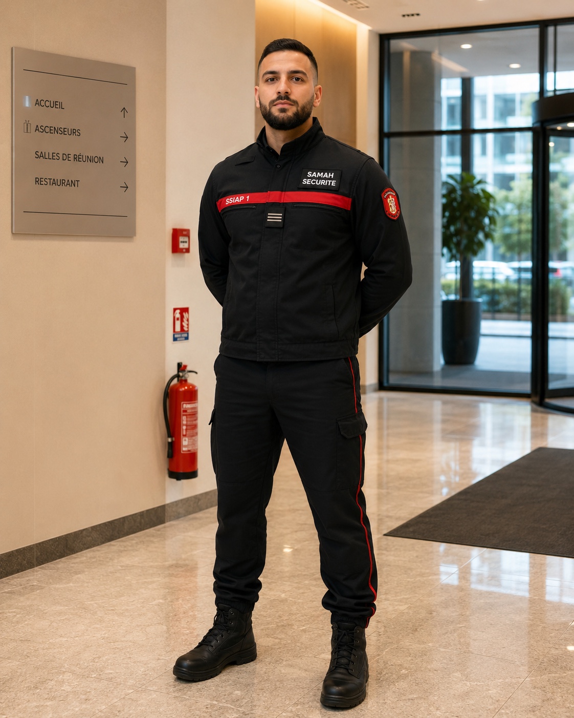 Agent en tenue SSIAP Samah Sécurité